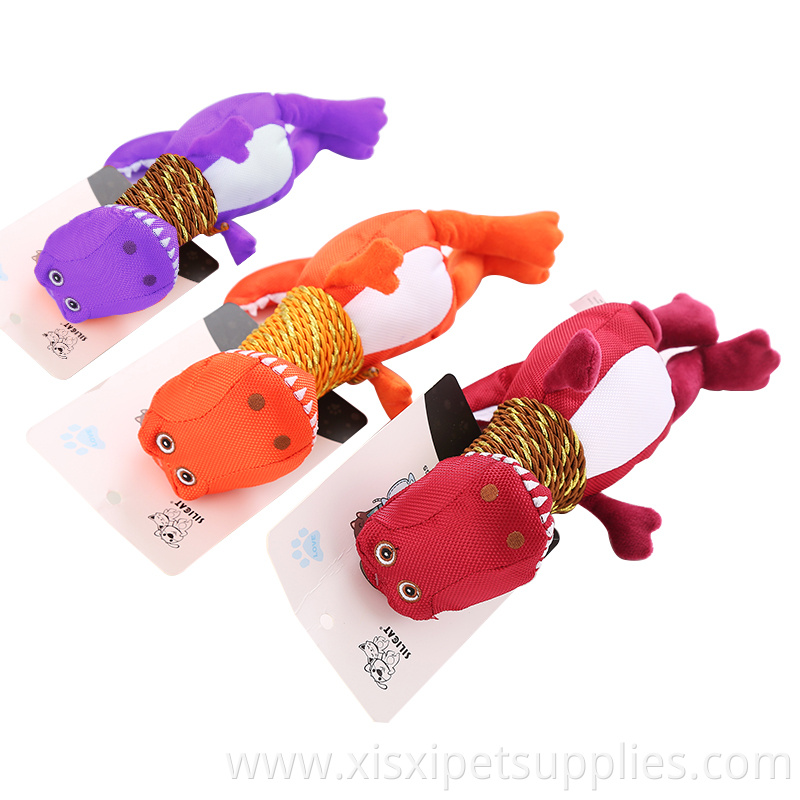 Fun Dog Pet Products Dog Animal Squeaky Toys oxford cloth Dinosaur Toys
